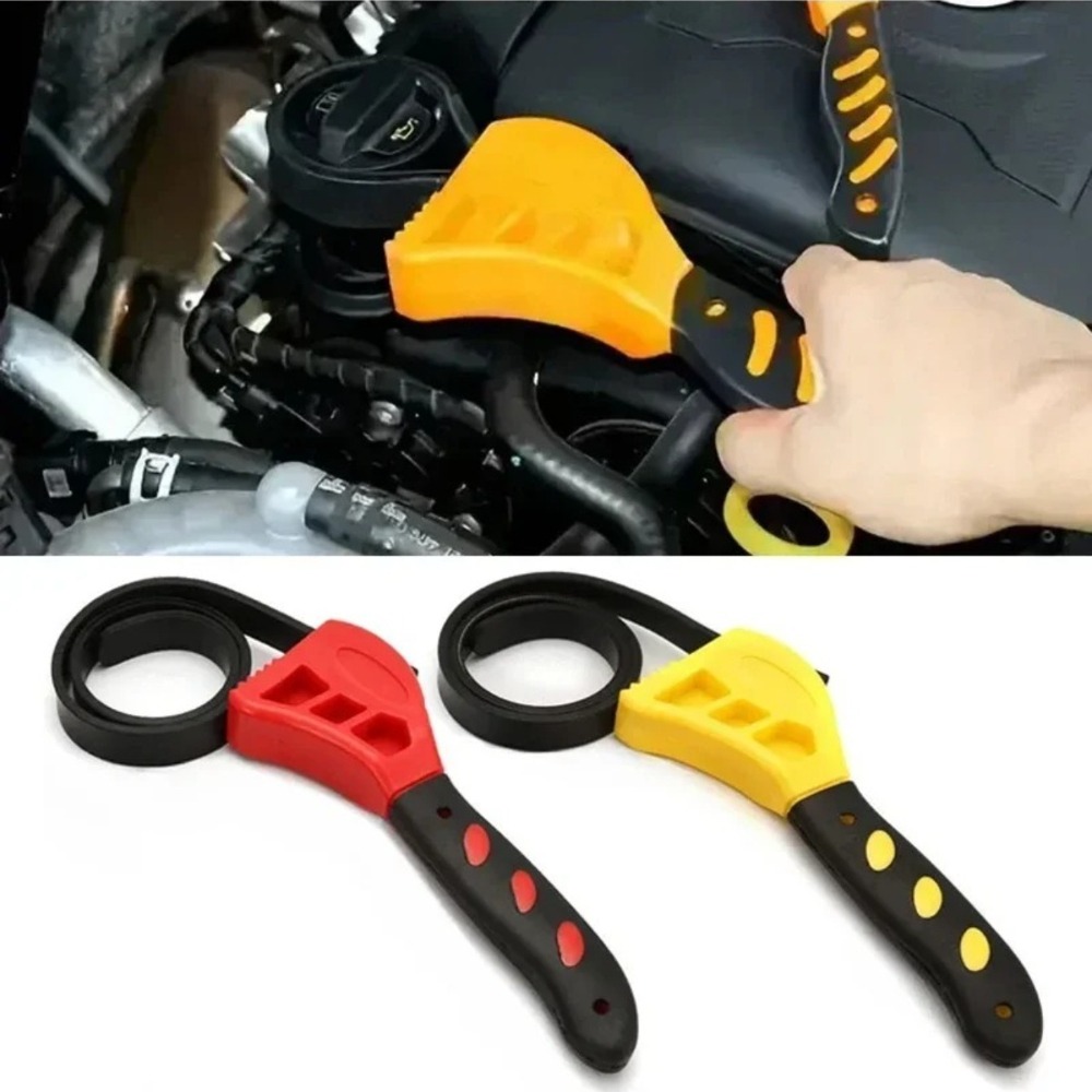 Oil Filter Wrench - 6inch Belt Wrench Oil Filter Puller