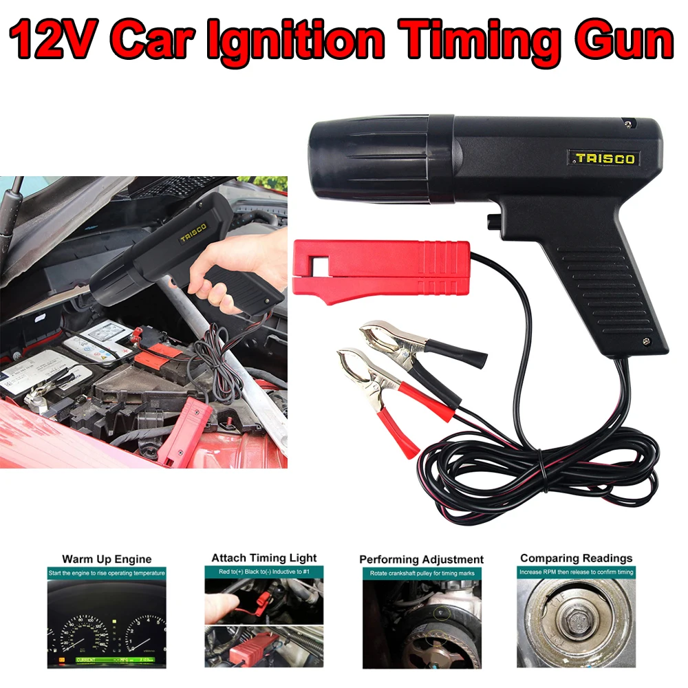 Timing Light Gun - 12V Car Ignition Timing Gun Gasoline