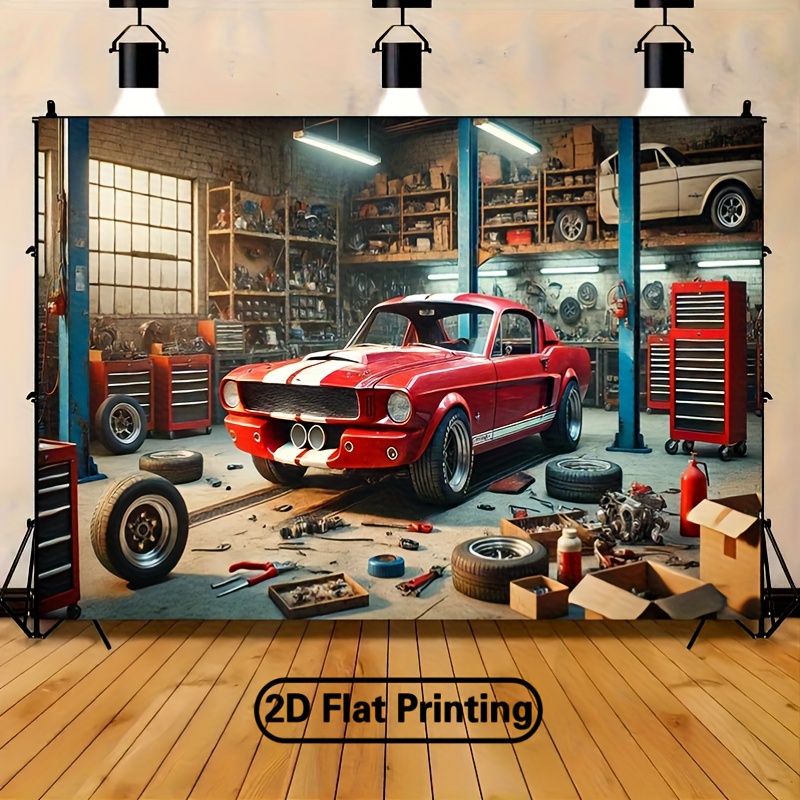 Classic Car Garage Workshop Ba - Auto Repair Shop Background review and price