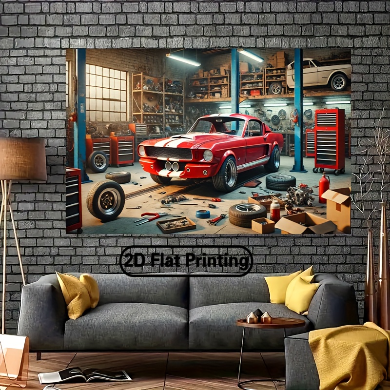 Classic Car Garage Workshop Ba - Auto Repair Shop Background review and price