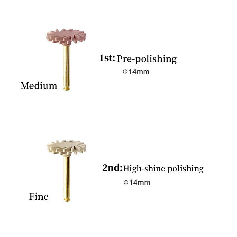 6/8Pcs Dental Rubber Polisher  - Orbital Polisher Da review and price